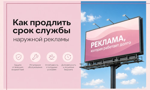 Как продлить срок службы наружной рекламы в Сланцах