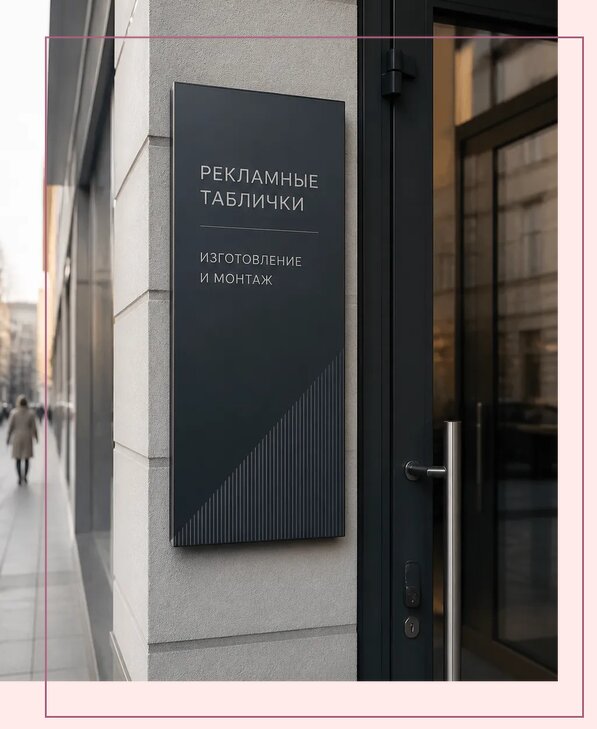 Рекламные таблички в Сланцах по цене от 4649 р. | Аванза-Слы