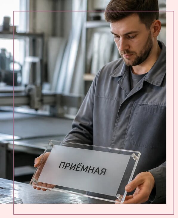 Таблички из оргстекла на заказ в Сланцах от 4029 р. | Аванза-Слы