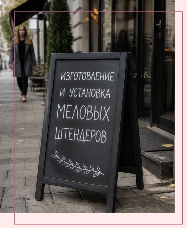 Меловые штендеры в Сланцах по цене от 6716 р. | Аванза-Слы